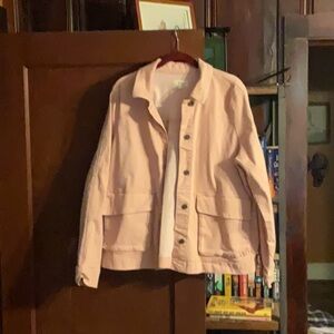 Women's Pink Jean Jacket - Casual Lightweight Denim